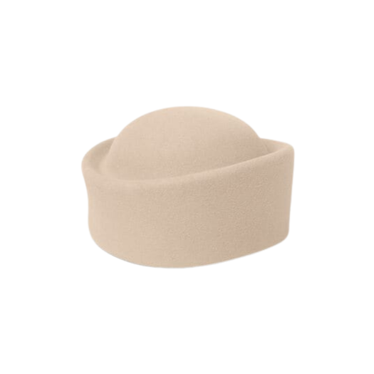 FAP1515-D0FW (W) Loro Piana Virginia Hat with Rabbit Fur Felt Inca Stone