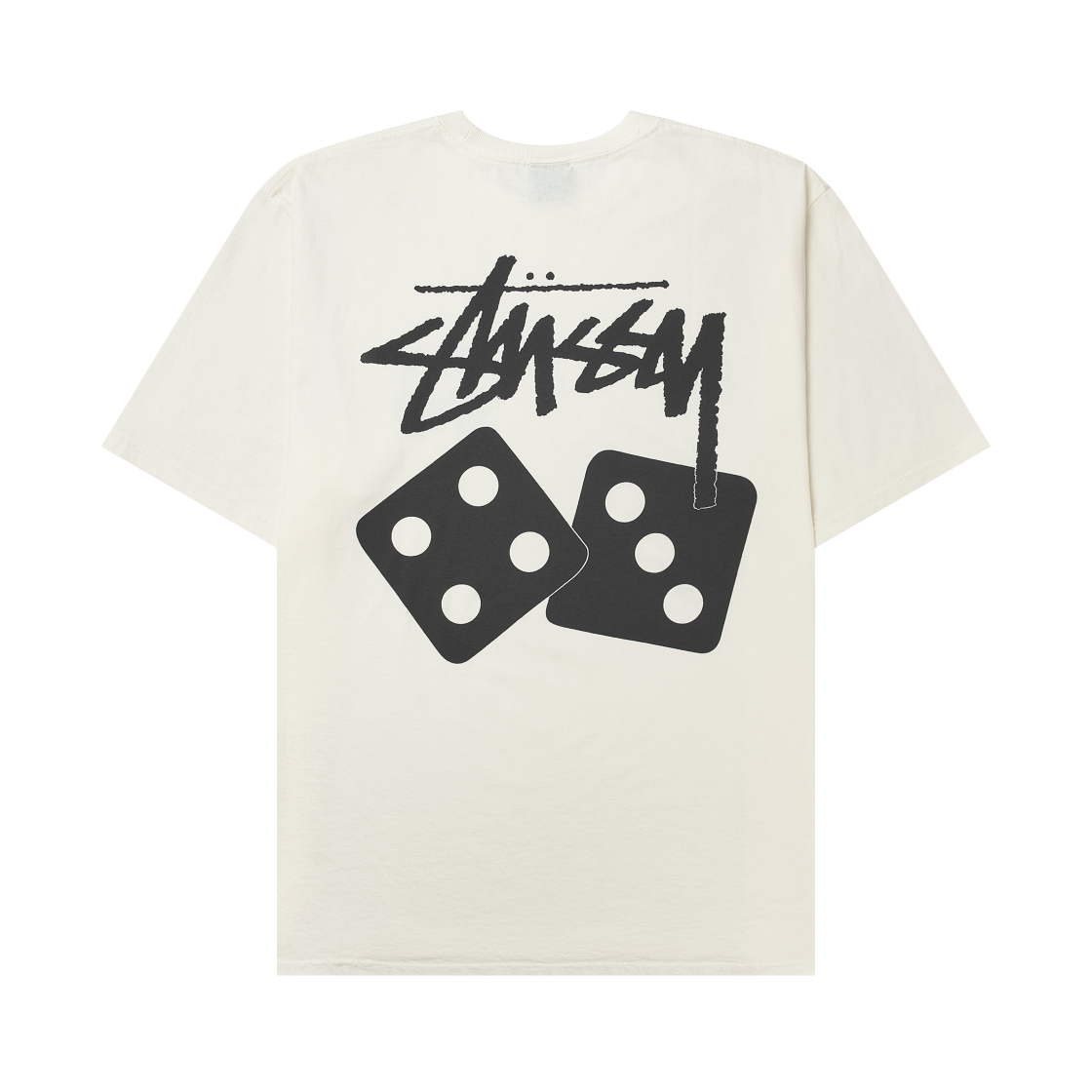 스투시 다이스 피그먼트 다이드 티셔츠 내츄럴(Stussy Dice Pigment Dyed T-Shirt Natural)