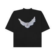 Yeezy Gap Engineered By Balenciaga Dove 3/4 Sleeve T-Shirt Black