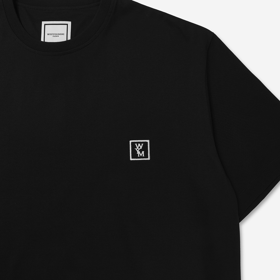 우영미 코튼 백로고 티셔츠 블랙 - 25SS(Wooyoungmi Cotton Back Logo T-Shirt Black - 25SS) - 4