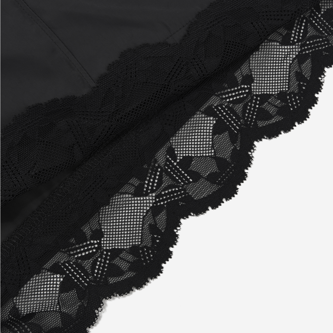 (W) 아디다스 레이스 트림 삼선 쇼츠 블랙 - KR 사이즈((W) Adidas Lace Trim 3-Stripes Shorts Black - KR Sizing) - 4