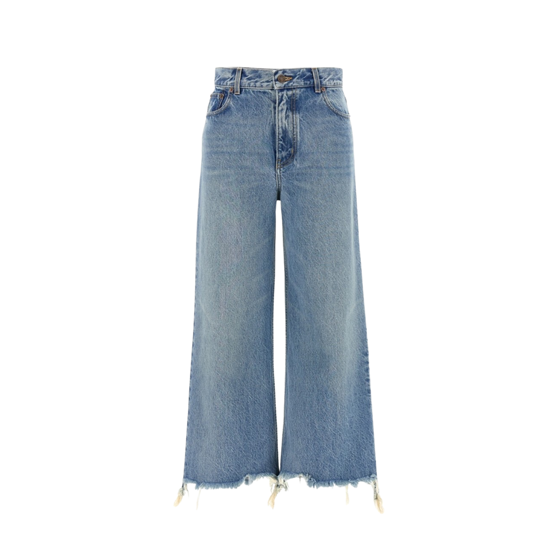 (W) 끌로에 하이 웨이스트 데님 팬츠 블루((W) Chloe High Waist Denim Pants Blue)