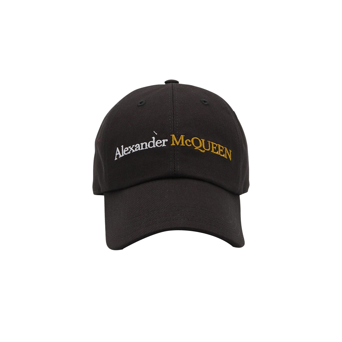 7820624105Q1080 Alexander McQueen Baseball Cap with Logo Black