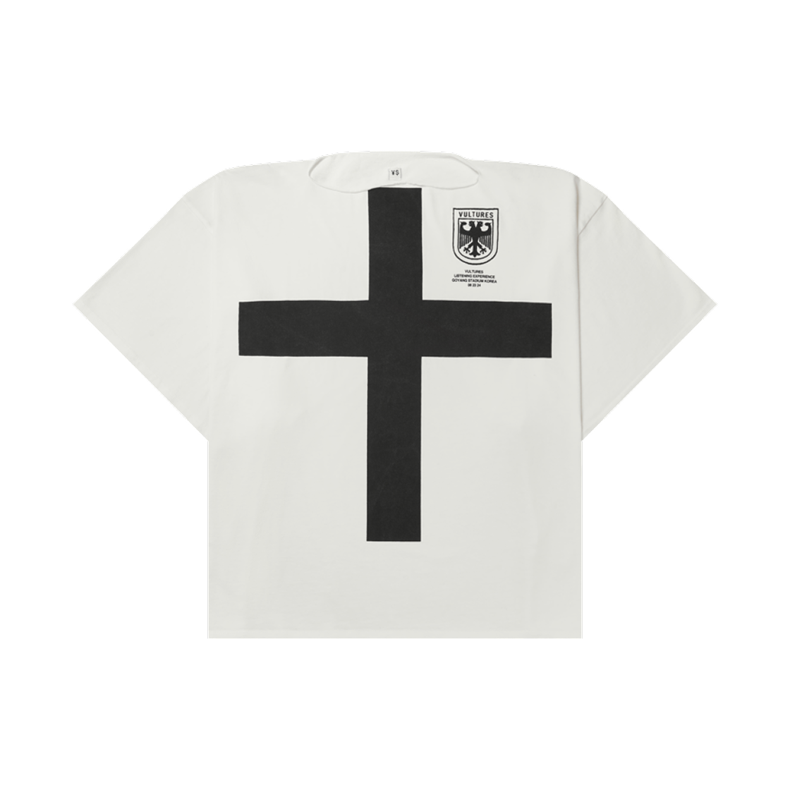 ¥$ 벌처스 머치 티셔츠 1 화이트 - 한국 한정(¥$ Vultures Merch T-Shirt 1 White - Korea Exclusive)
