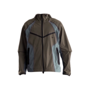 Nike Tech Dri-Fit Woven Color-Block Windrunner Loose Jacket Cave Stone Cool Grey - Asia