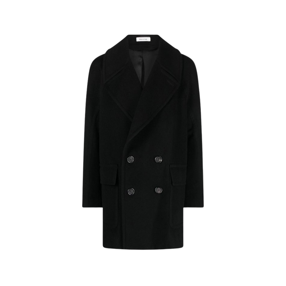 754885QVV711000 Alexander McQueen Wool Cashmere Blend Coat Black