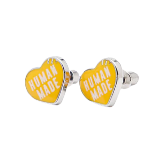 Human Made Heart Earrings Yellow