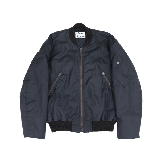 ITNIKK5QFKLV Acne Studios Okio Bomber Jacket Nylon Black