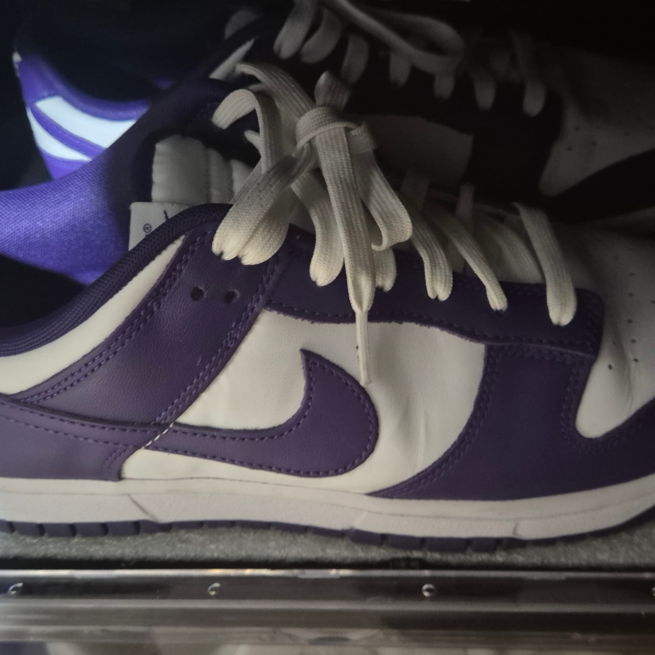 Nike Dunk Low Retro Championship Court Purple 착용 스타일