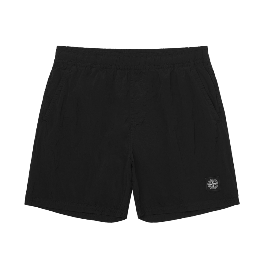 K1S15B1000-09S0043-V0029 Stone Island B100009 Nylon Metal in Econyl Pocket Details Regular Fit Swim Trunks Black - 25SS