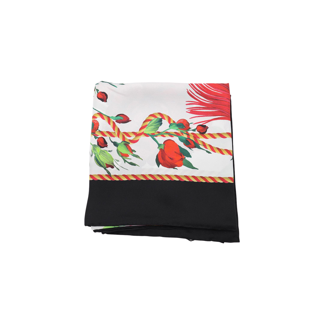 FN090RGDC5CHH5PD (W) Dolce & Gabbana Silk Twill Foulard Multicolor