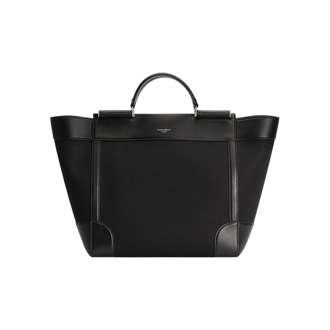 BM2448A9C218B956 Dolce & Gabbana Calfskin Panama Bag Black