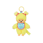 Monchhichi Sweet Lollipop Girl Key Chain Yellow