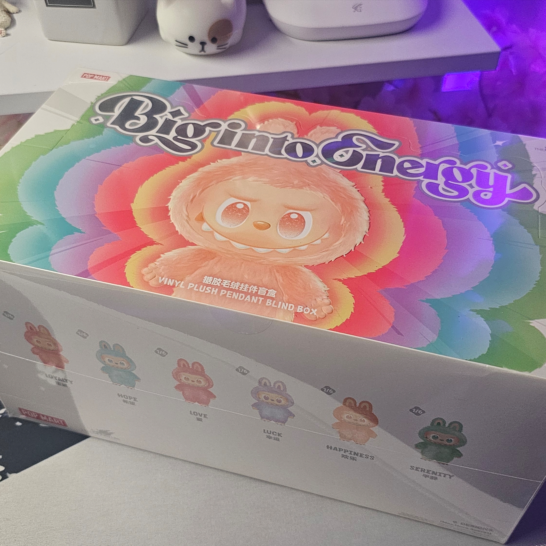 Pop Mart Labubu The Monsters Highlight Series Sealed Case (6 Blind Boxes), Pop Mart Labubu The Monsters Highlight Series Love Keyring (Opened Case) 착용 스타일 - 1
