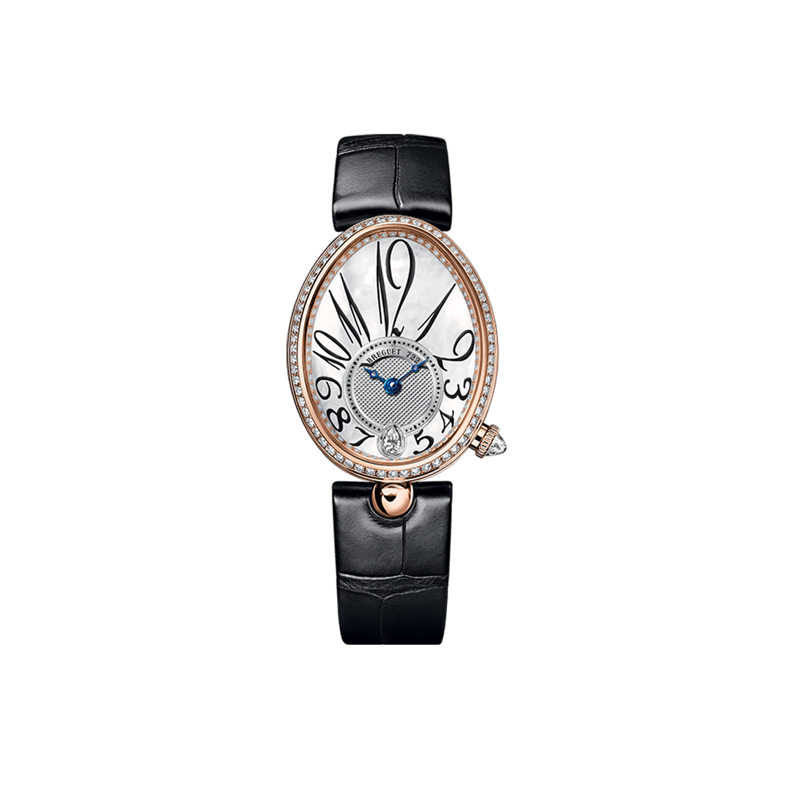 ITTJA3CAH3TI Breguet Reine de Naples 28.45x36.5-8918BR Bezel Diamond Mother-of-Pearl Arabic