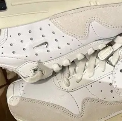 Nike x Jacquemus Air Max 1 '86 Sail and Summit White 착용 스타일