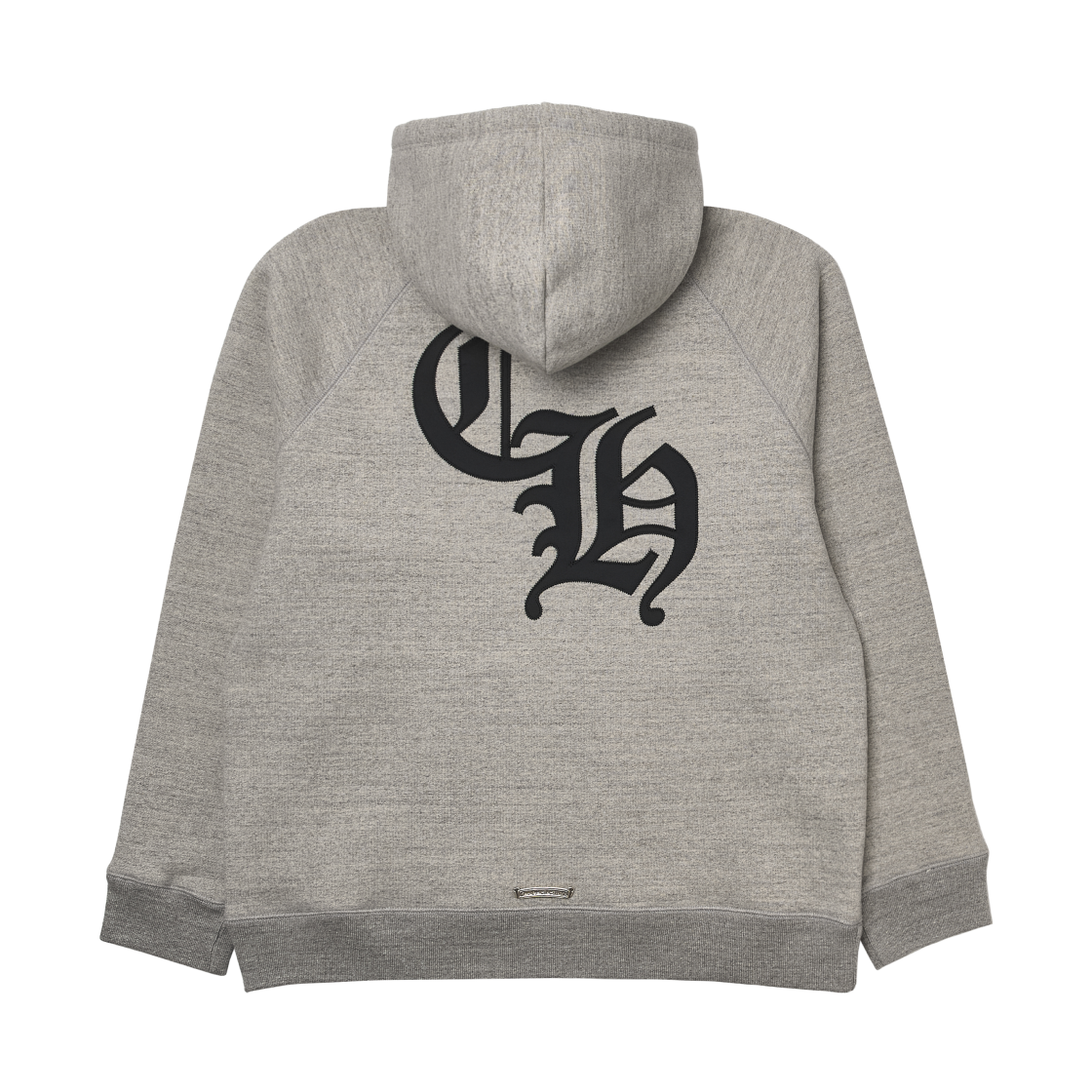크롬하츠 나일론 세메터리 크로스 패치 CH 백 로고 후드 그레이(Chrome Hearts Nylon Cemetery Cross Patch CH Back Logo Hoodie Grey)