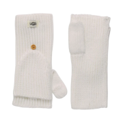 (W) UGG Cozy Knit Flip Mitten Ivory