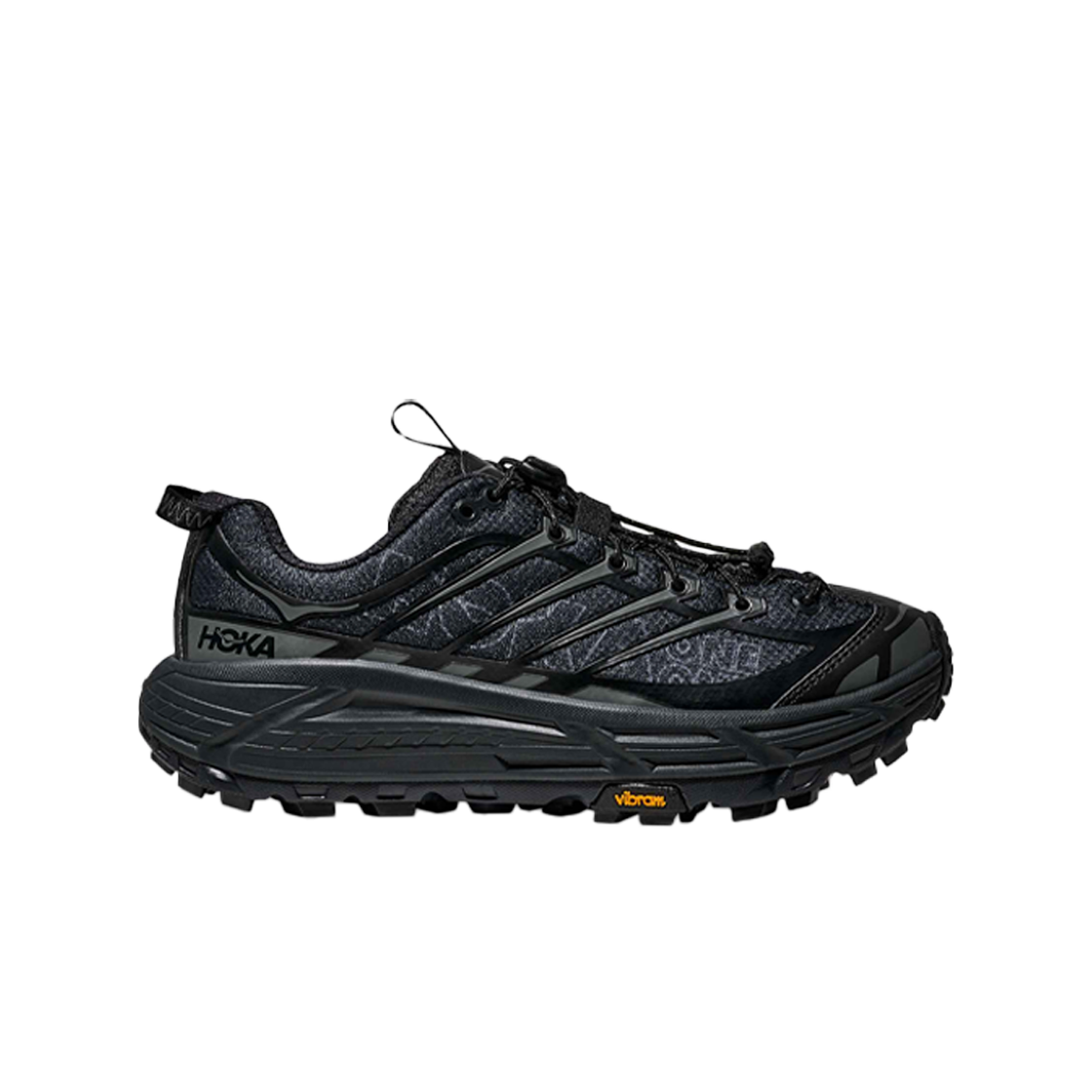 호카 마파테 쓰리2 워드마크 블랙 아우터 오빗 - 25FW(Hoka Mafate Three2 Wordmark Black Outer Orbit - 25FW)