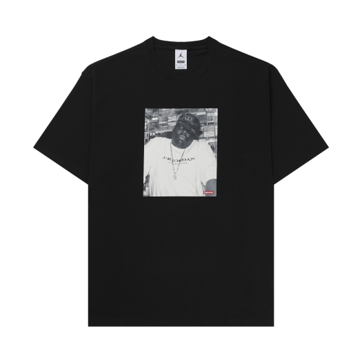 슈프림 x 조던 비기 숏슬리브 탑 블랙 - 24FW