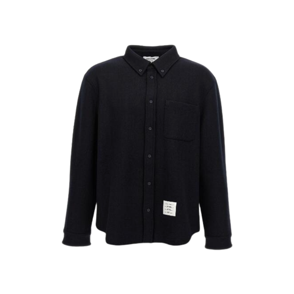 톰브라운 헤링본 셔츠 자켓 네이비(Thom Browne Herringbone Shirt Jacket Navy) - 1
