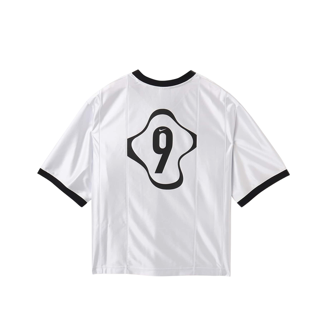 (W) 나이키 NSW 숏슬리브 그래픽 저지 탑 메탈릭 실버((W) Nike NSW Short Sleeve Graphic Jersey Top Metallic Silver) - 2