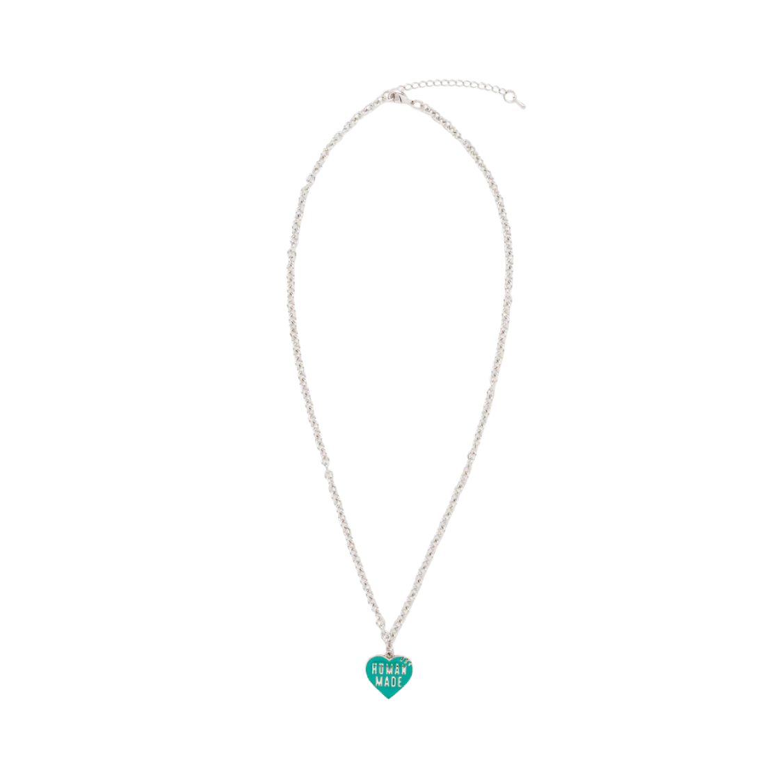 HM29GD157 Human Made Heart Necklace Green