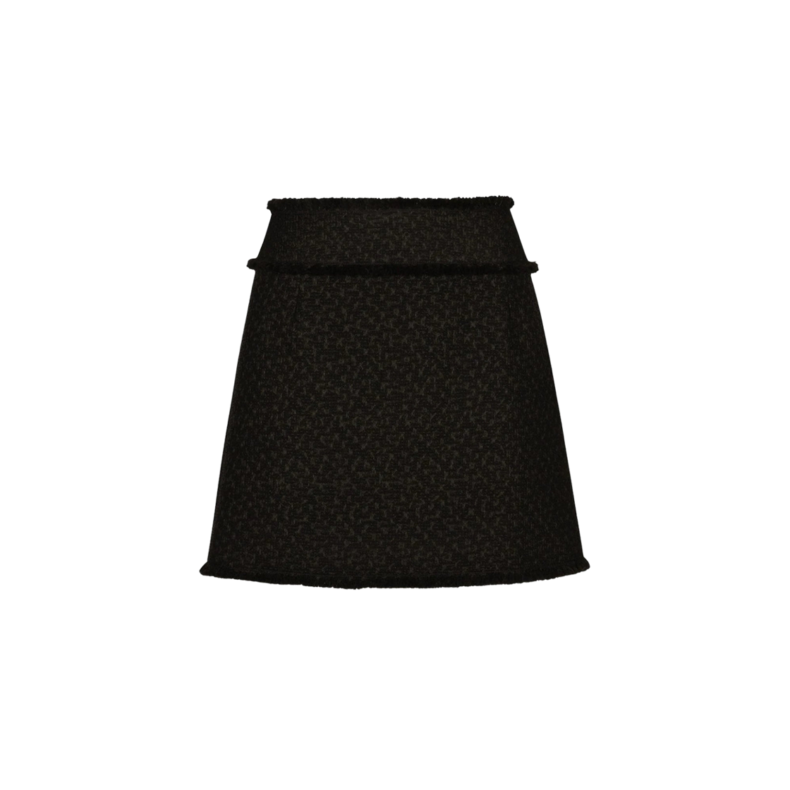 F4CR5TGDCLWN0000 (W) Dolce & Gabbana Raschel Tweed Mini Skirt Black