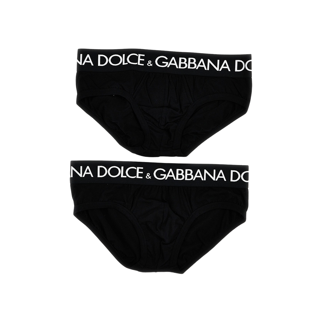 M9D69JONN97N0000 Dolce & Gabbana Cotton Jersey Brando Briefs Black (2 Pack)