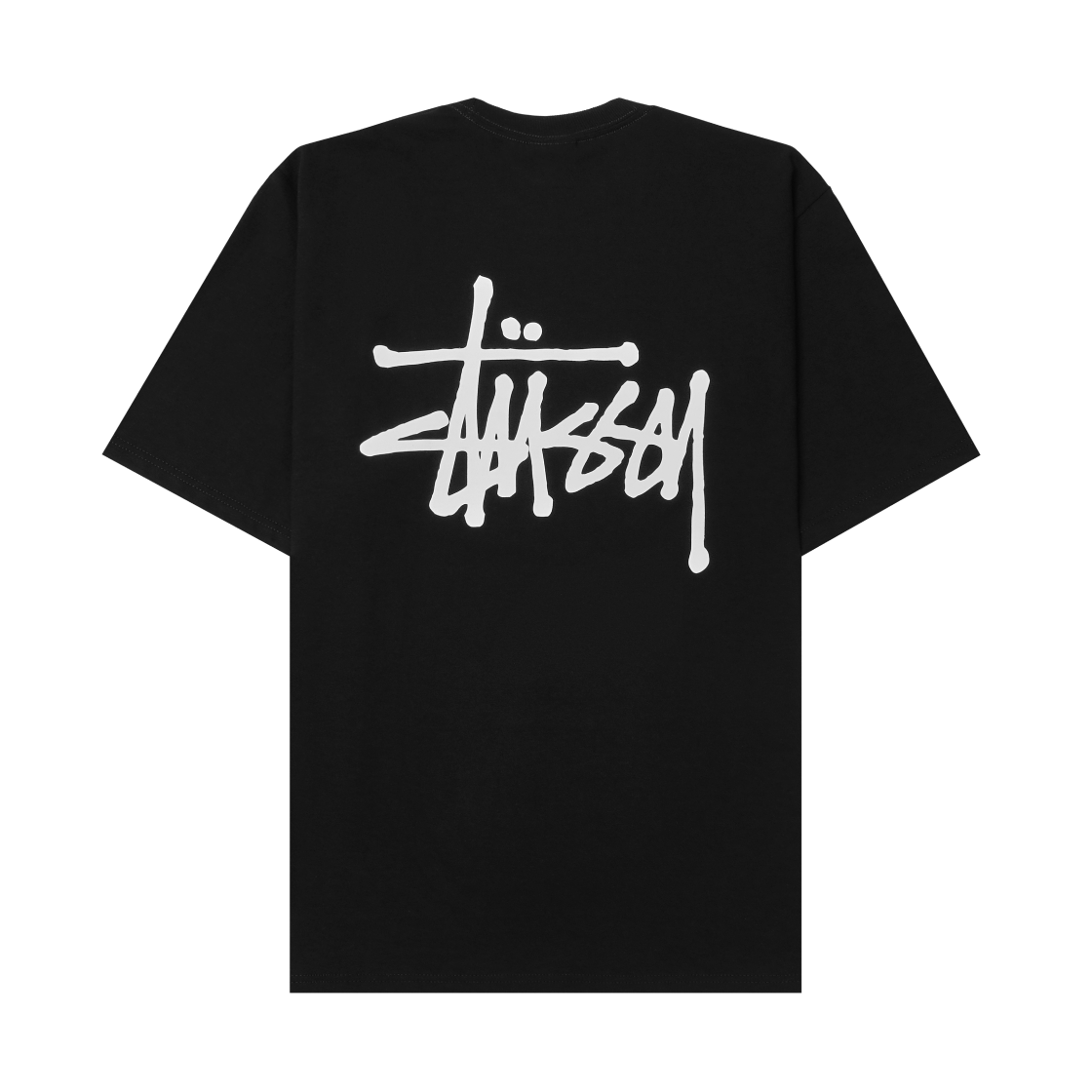 스투시 베이직 스투시 티셔츠 블랙 2024, 2025(Stussy Basic Stussy T-Shirt Black 2024, 2025)
