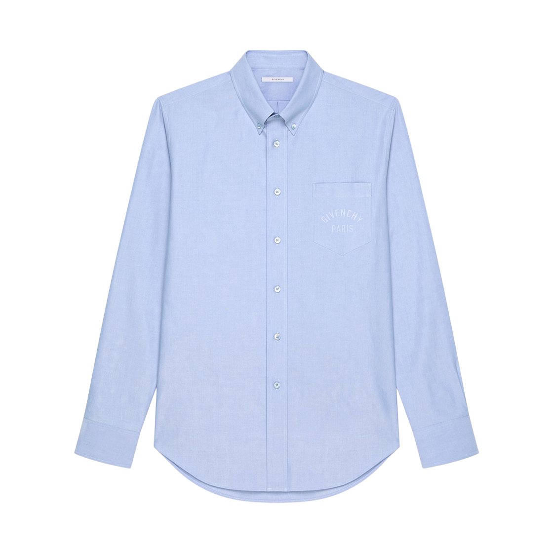 지방시 파리 자수 코튼 셔츠 베이비 블루(Givenchy Paris Embroidered Cotton Shirt Baby Blue)