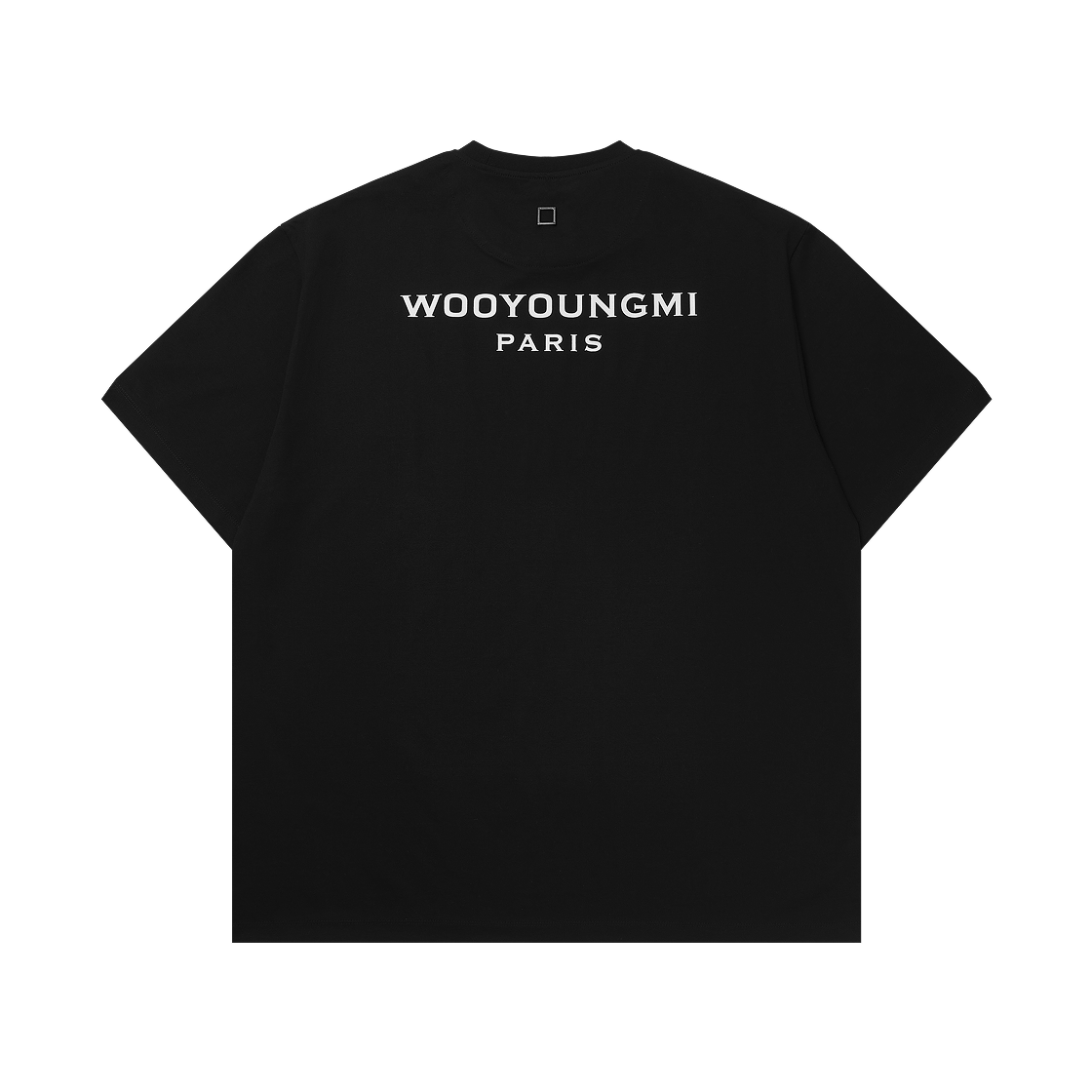 Tシャツ・カットソー WOOYOUNGMI 25SS Black Back Logo T-Shirt W251TS07708B Black Flower Back Logo T-Shirt - WOOYOUNGMI