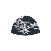 NOMANUAL Graphic Jacquard Beanie Black