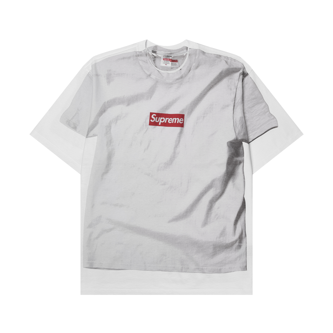 슈프림 x MM6 메종 마르지엘라 박스로고 티셔츠 화이트 - 24SS(Supreme x MM6 Maison Margiela Box Logo T-Shirt White - 24SS)