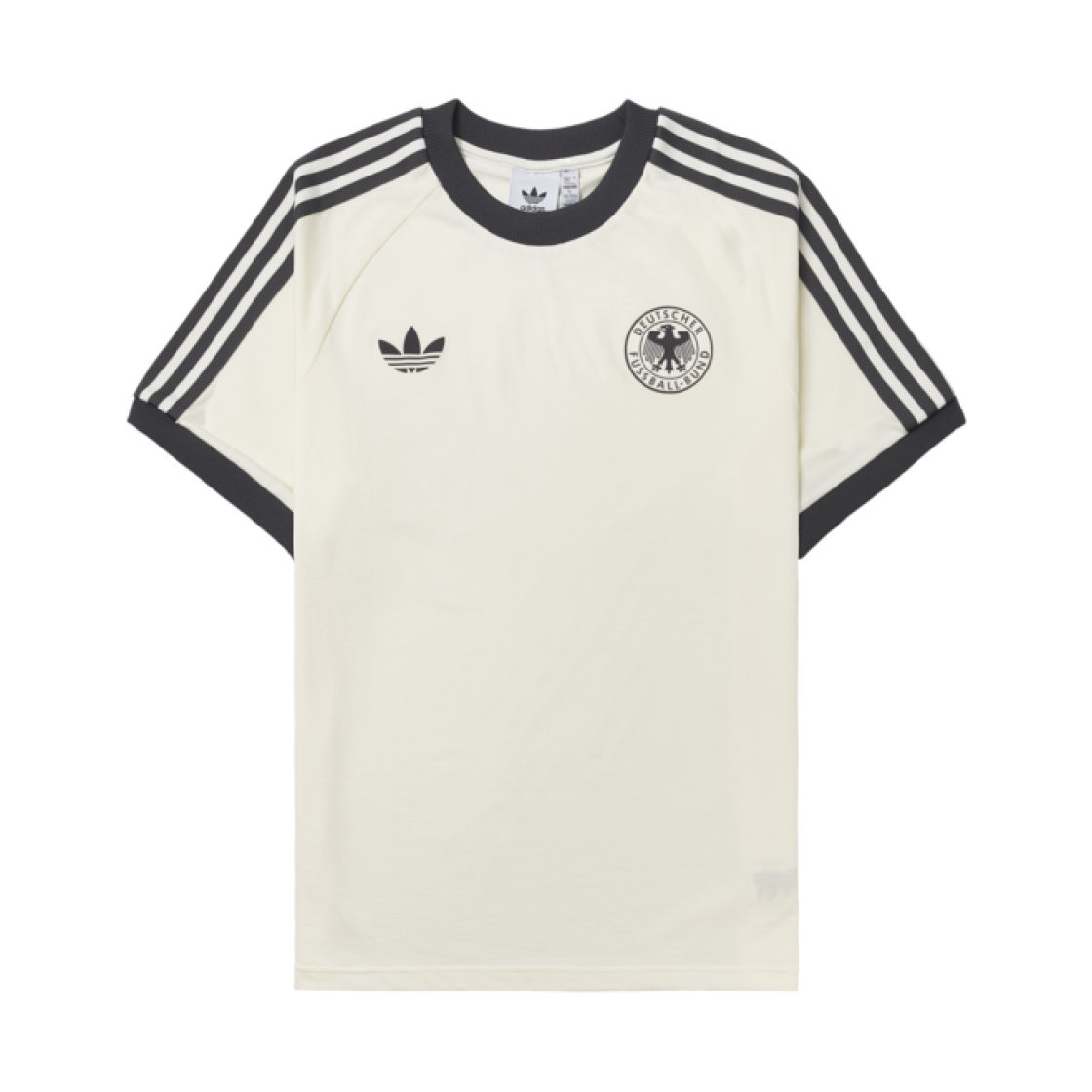 아디다스 독일 아디컬러 클래식 삼선 티셔츠 오프 화이트 - KR 사이즈(Adidas German Adicolor Classic 3-Stripes T-Shirt Off White - KR Sizing)