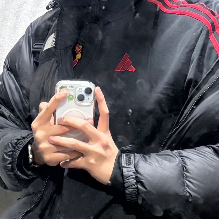 Adidas Manchester United DNA Track Top Black - US Sizing, The North Face 1996 Eco Nuptse Jacket Black 착용 스타일