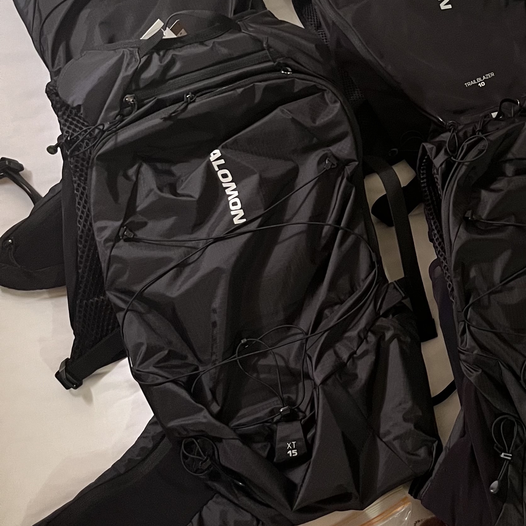 Salomon XT 15 Set Backpack Black 착용 스타일