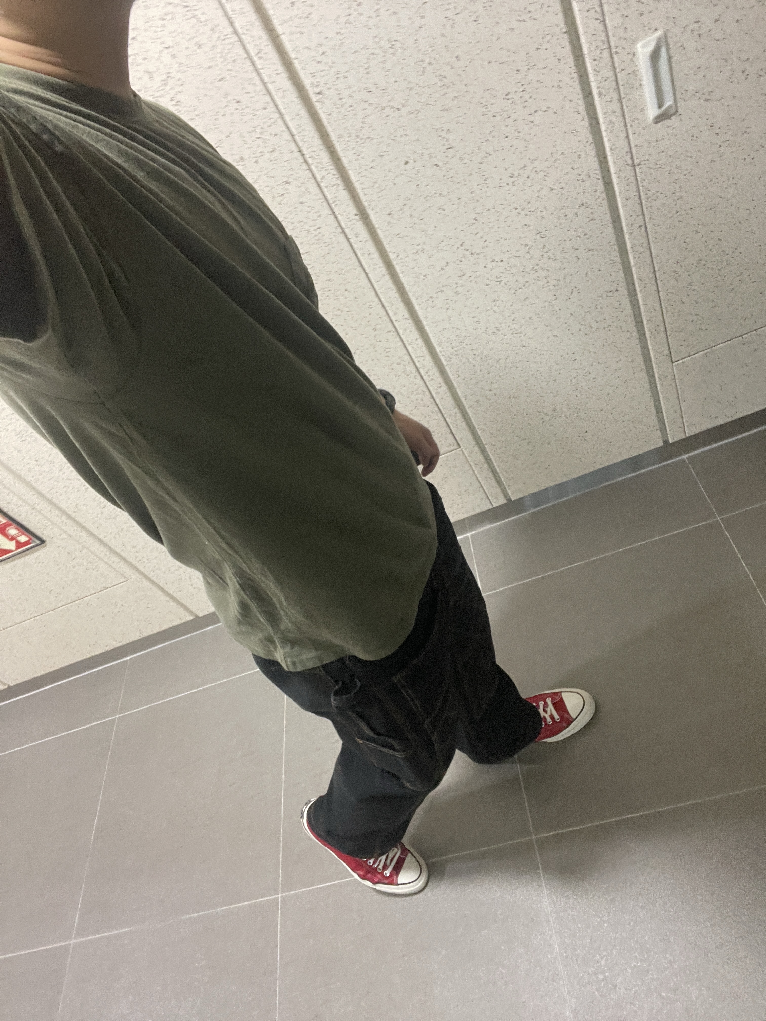 Converse Chuck 70 Ox Vintage Canvas Enamel Red 착용 스타일 - 2
