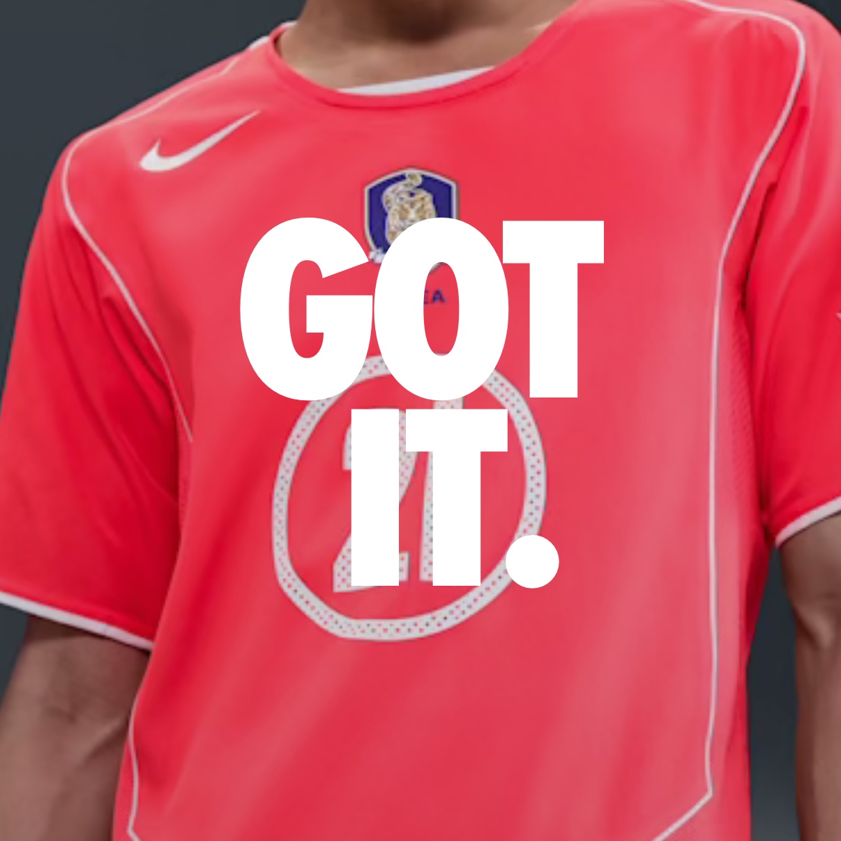 Nike Park Ji-Sung South Korea 2004 Total 90 Reissue Soccer Replica Jersey (Marking Ver.) 착용 스타일