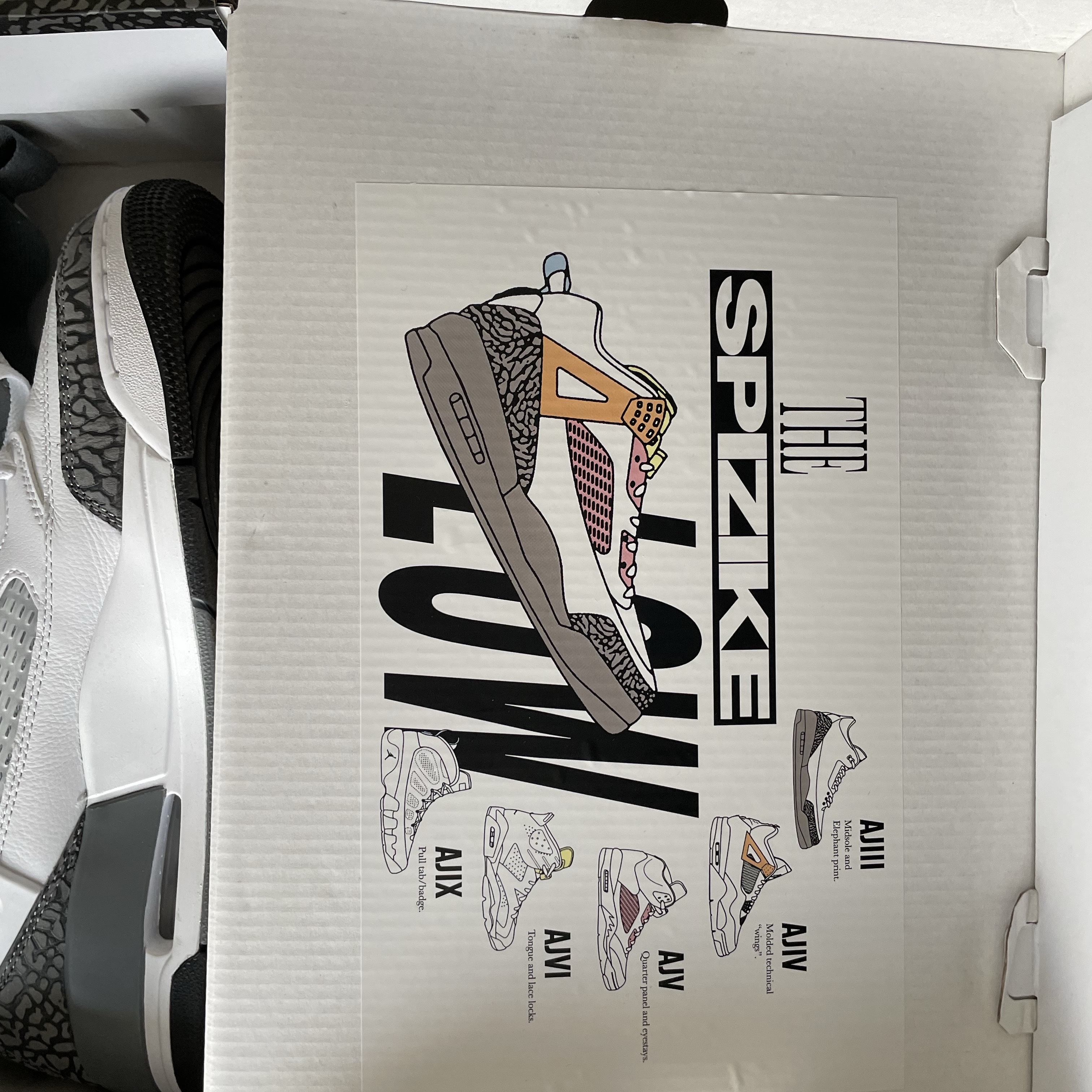 (GS) Jordan Spizike Low White Anthracite 착용 스타일 - 1