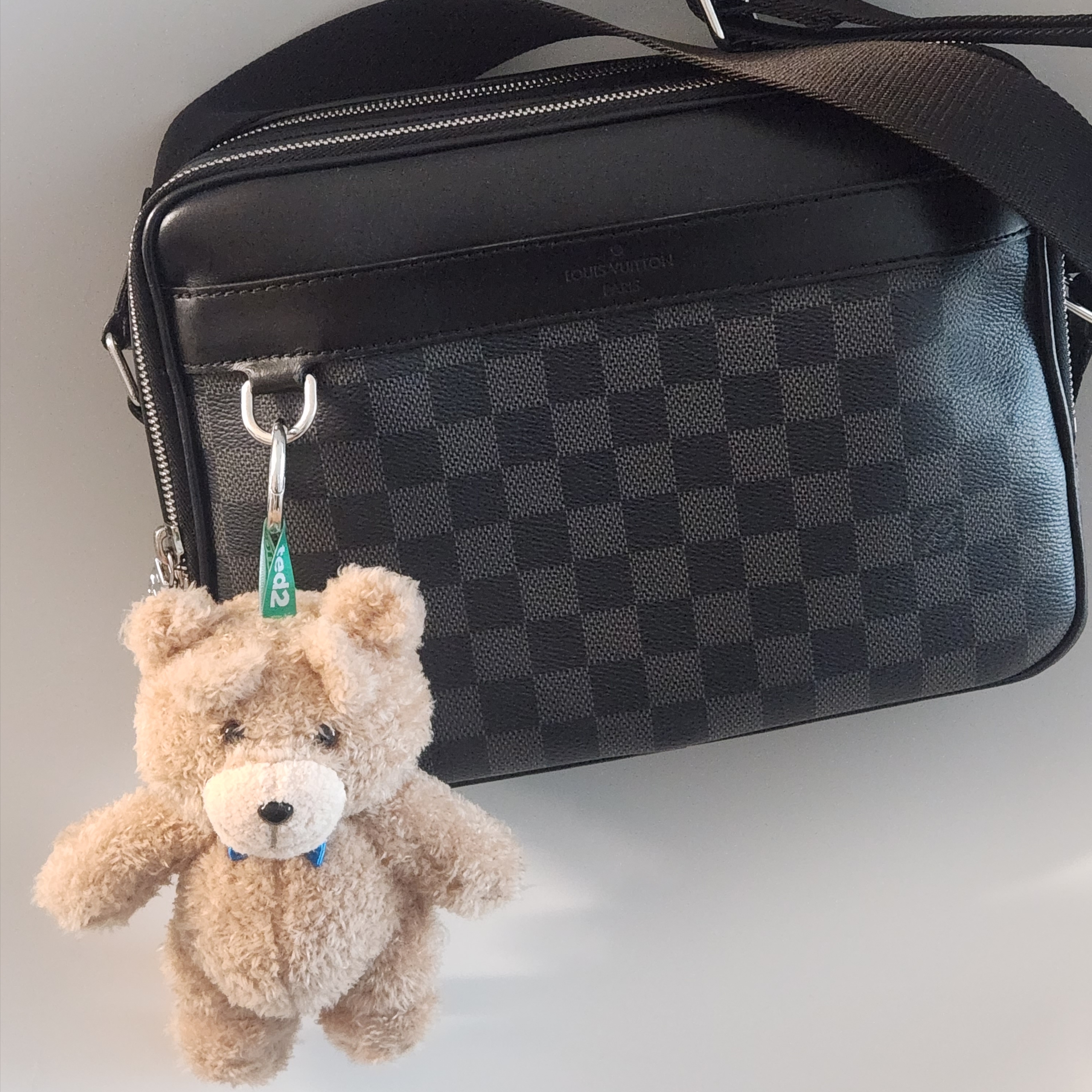 Pop Mart Ted2 Teddy Bear Action Plush Pendant Bow Tie Bear (Opened Case) 착용 스타일 - 2