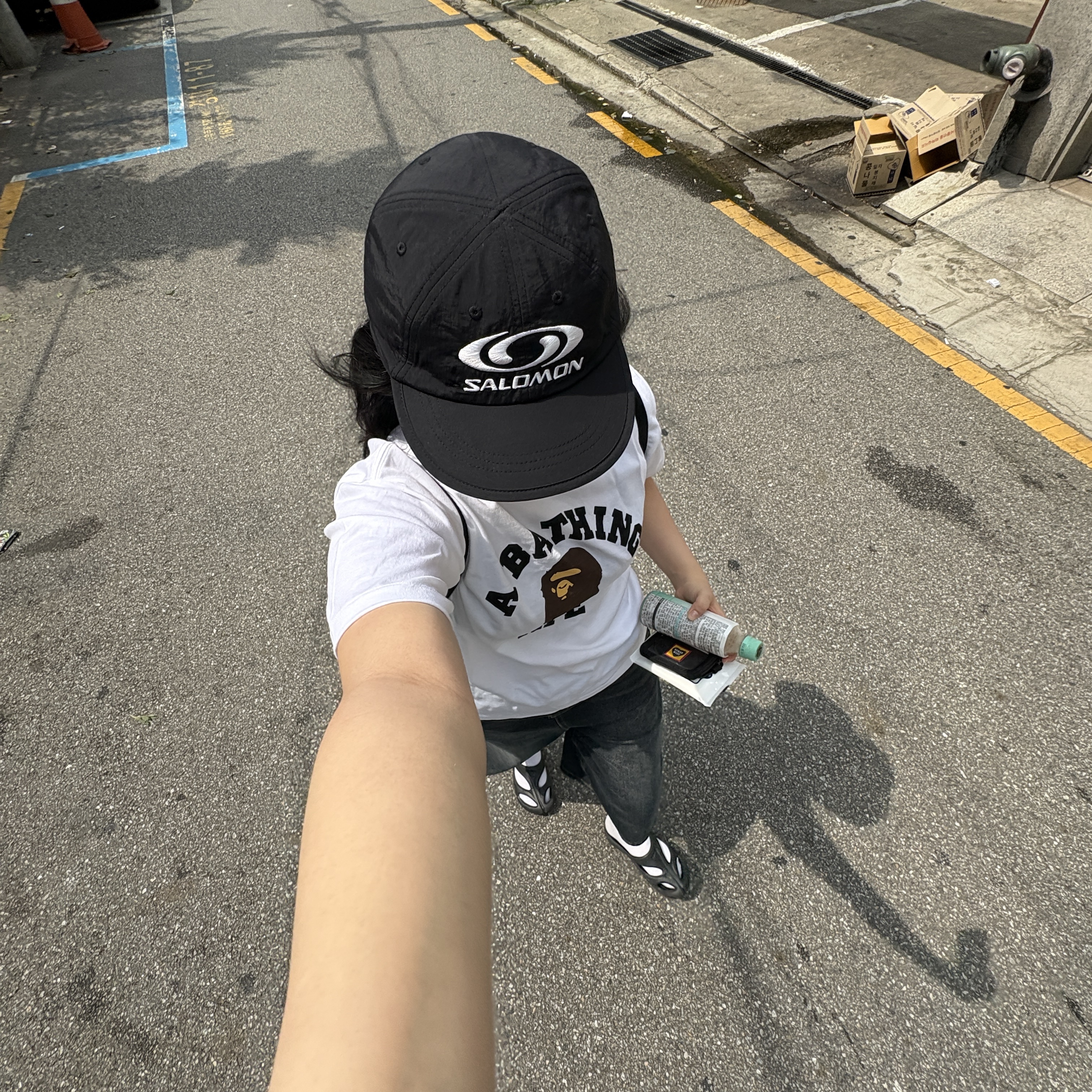 Human Made Military Card Case Black, (W) Keen Shanti Black Dawn Blue 착용 스타일