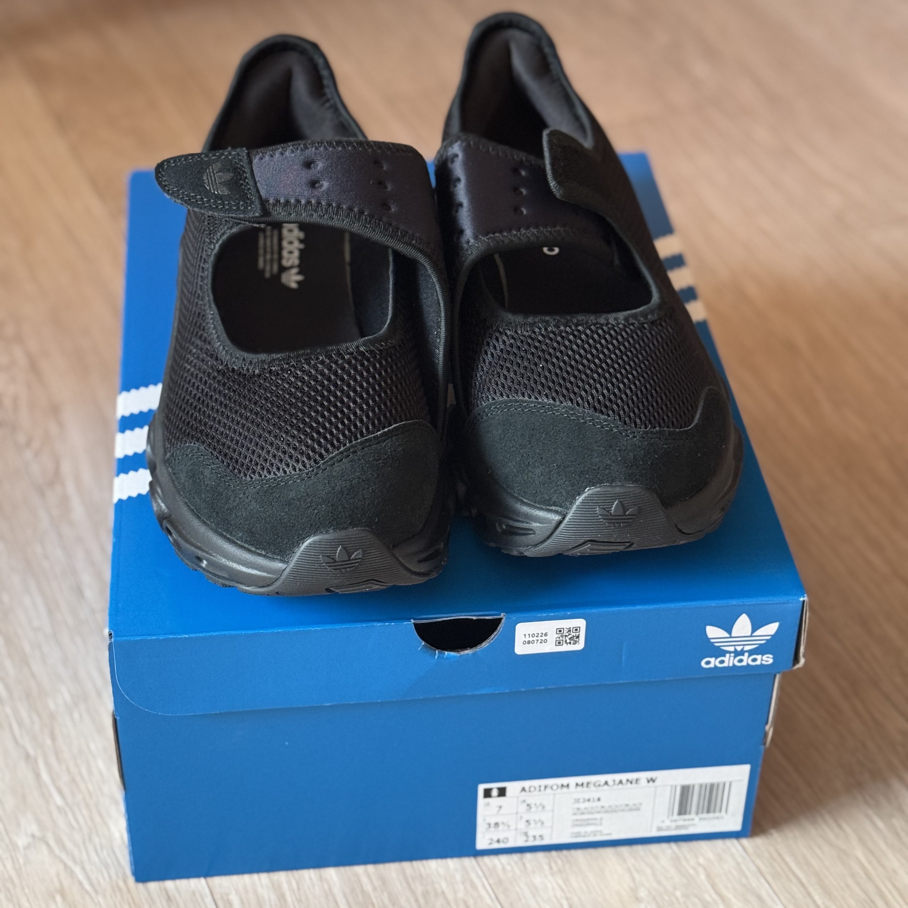 (W) Adidas Adifom Megajane Core Black 착용 스타일 - 1