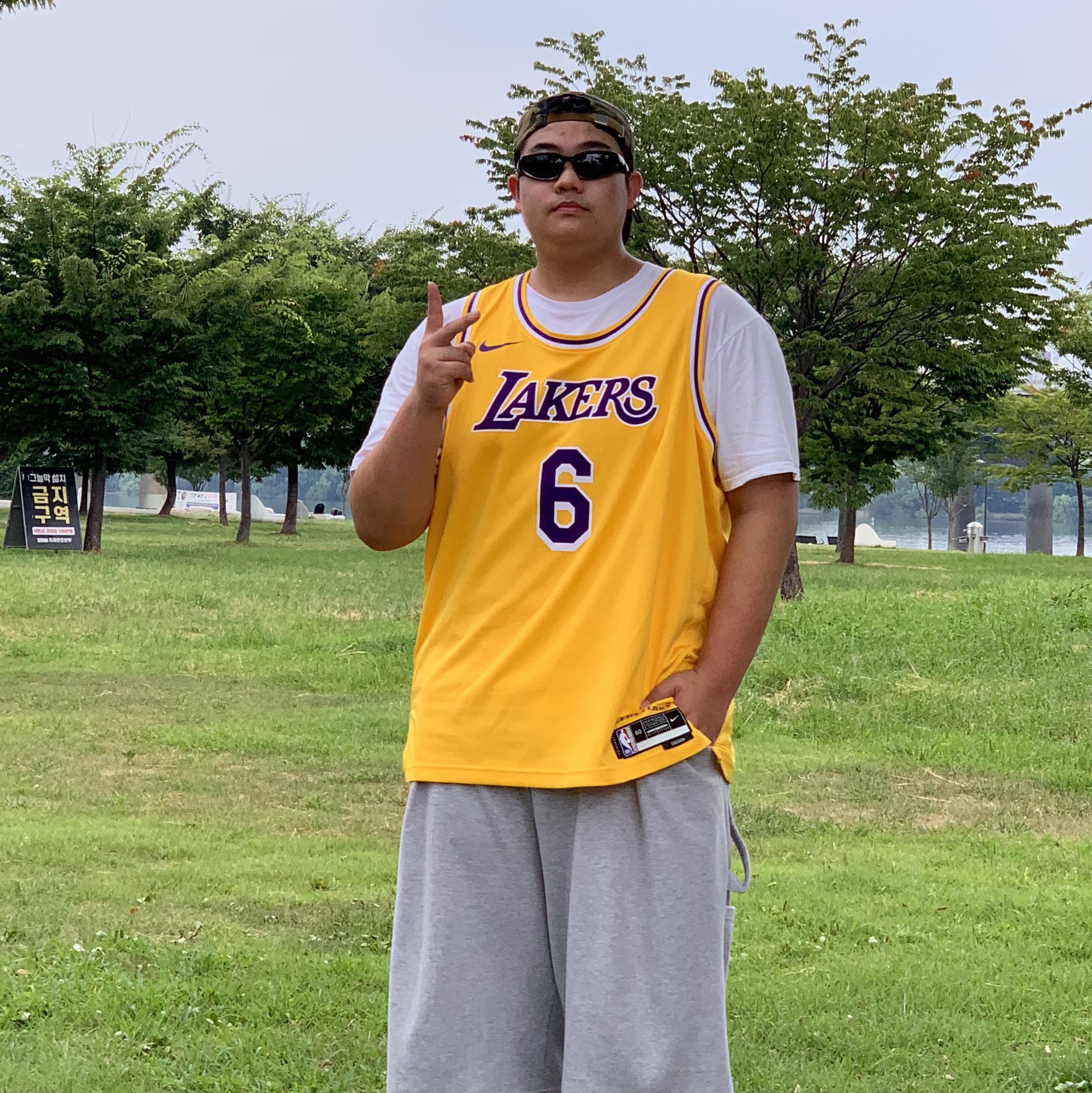 Nike LeBron James LA Lakers Icon Edition Jersey Amarillo, Nike Air Force 1 Mid QS University Red and Midnight Navy 착용 스타일 - 1