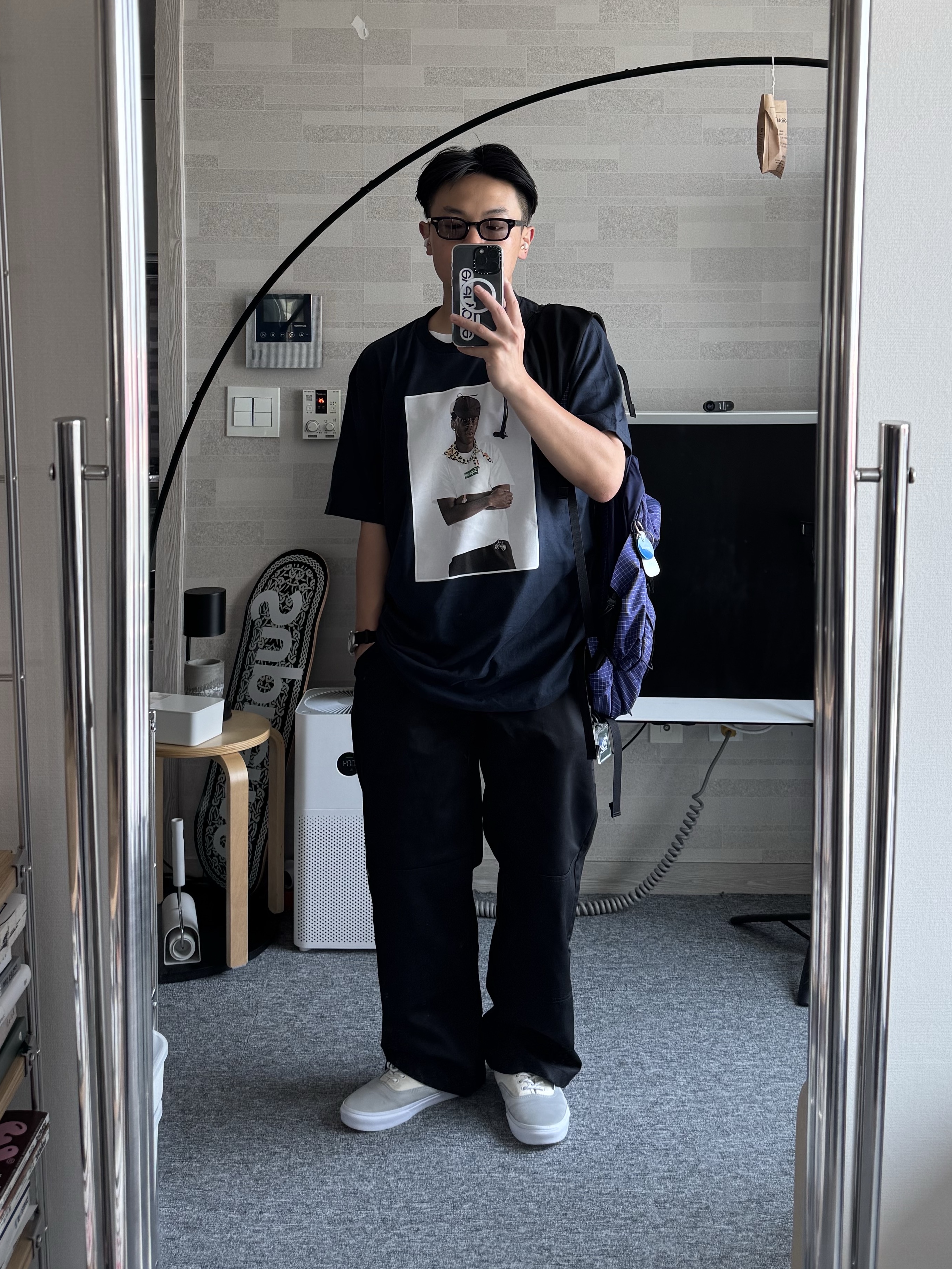 Supreme Tyler The Creator T-Shirt Navy - 24FW, Arc'teryx Aerios 18 Backpack Soulsonic 착용 스타일