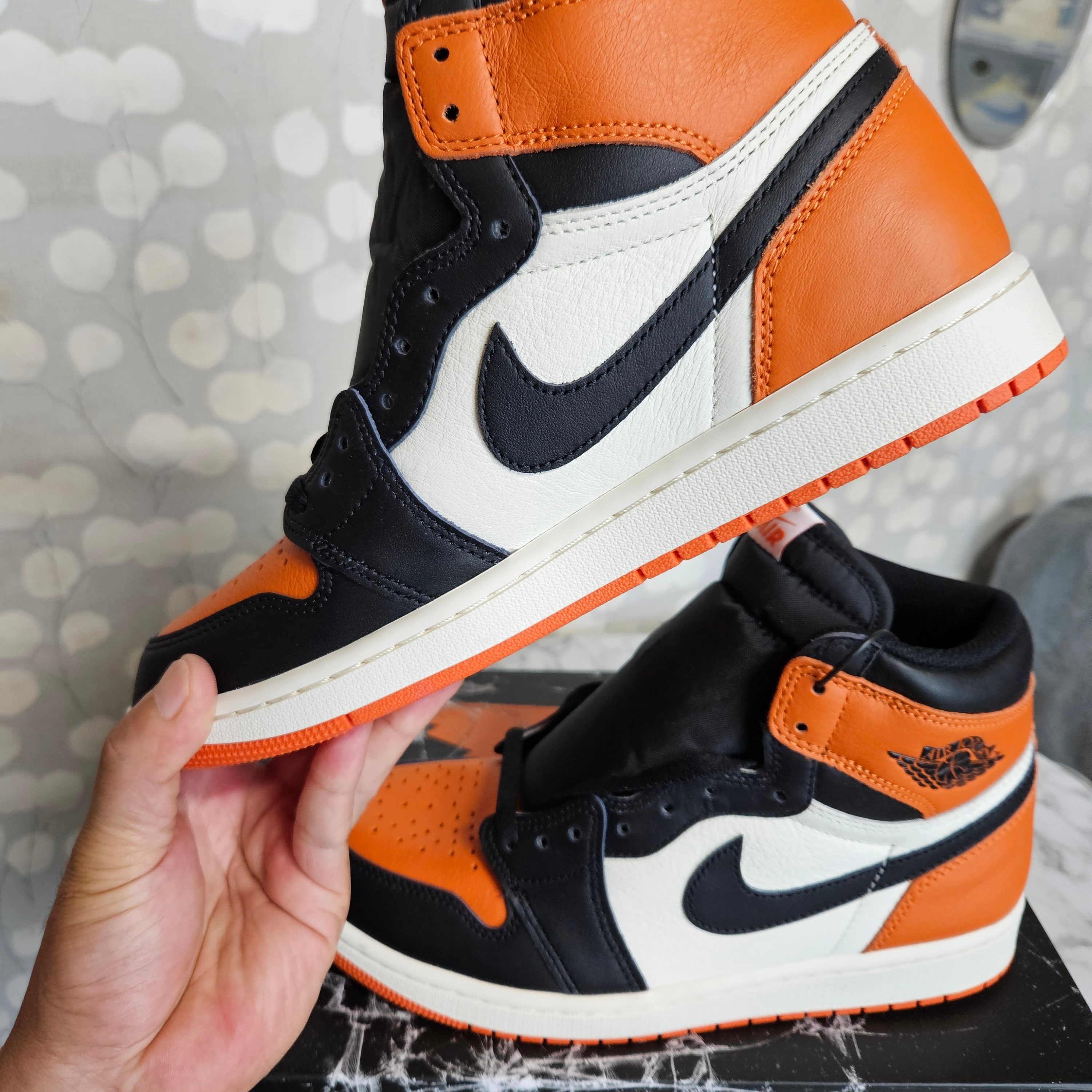 Jordan 1 Retro High OG Shattered Backboard 착용 스타일 - 1