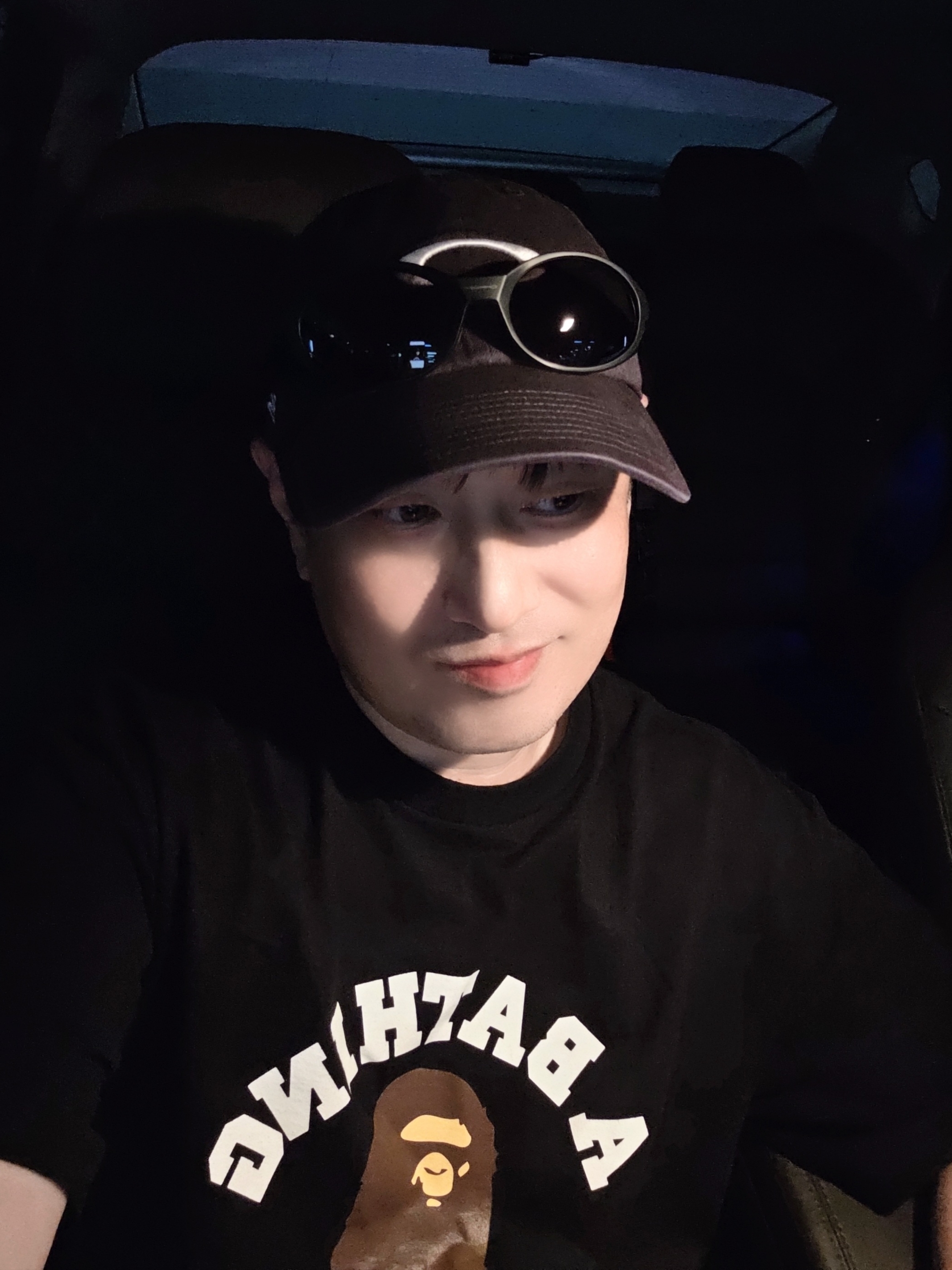 Oakley Eye Jacket Redux Matte Black Frame Prizm Grey Lenses High Bridge Fit, Oakley Remix Dad Hat Blackout 착용 스타일