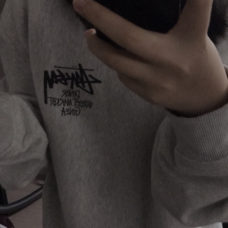 Stussy Stock DSM Ginza Hoodie Ash Heather 착용 스타일
