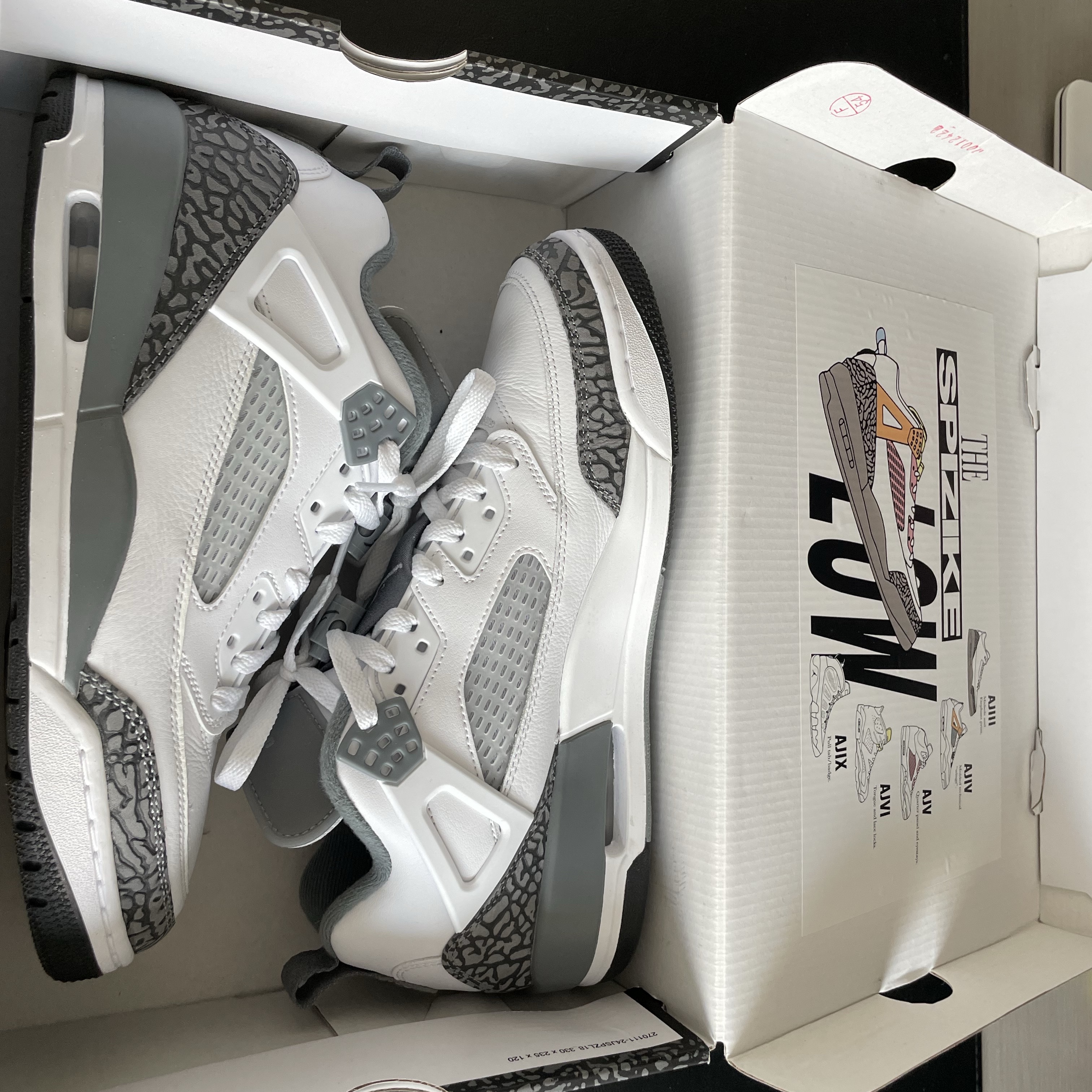 (GS) Jordan Spizike Low White Anthracite 착용 스타일 - 9