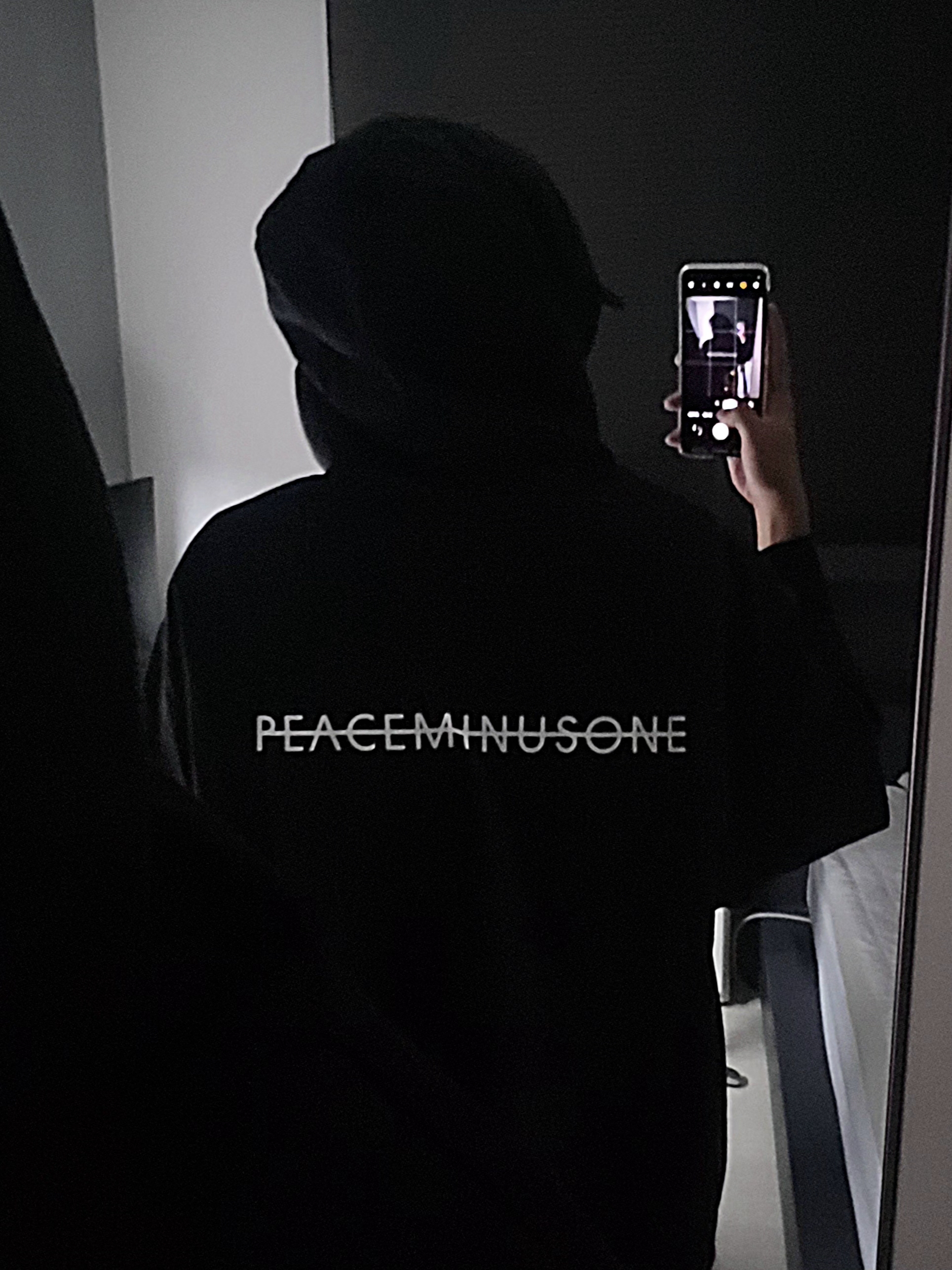 피스마이너스원 풀오버 후드 #1 블랙 | Peaceminusone | KREAM